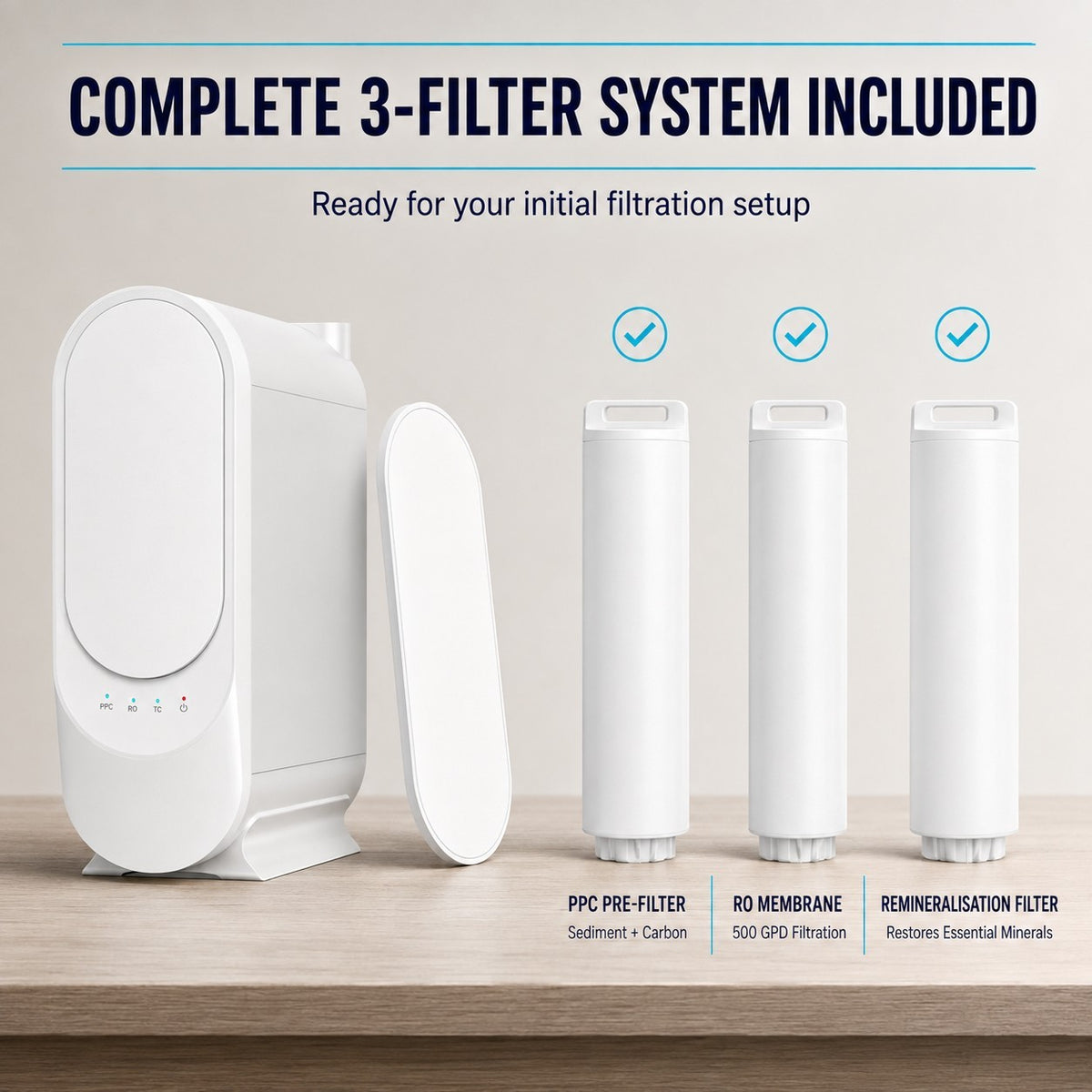 Tankless Reverse Osmosis Water Filter System with Remineralisati