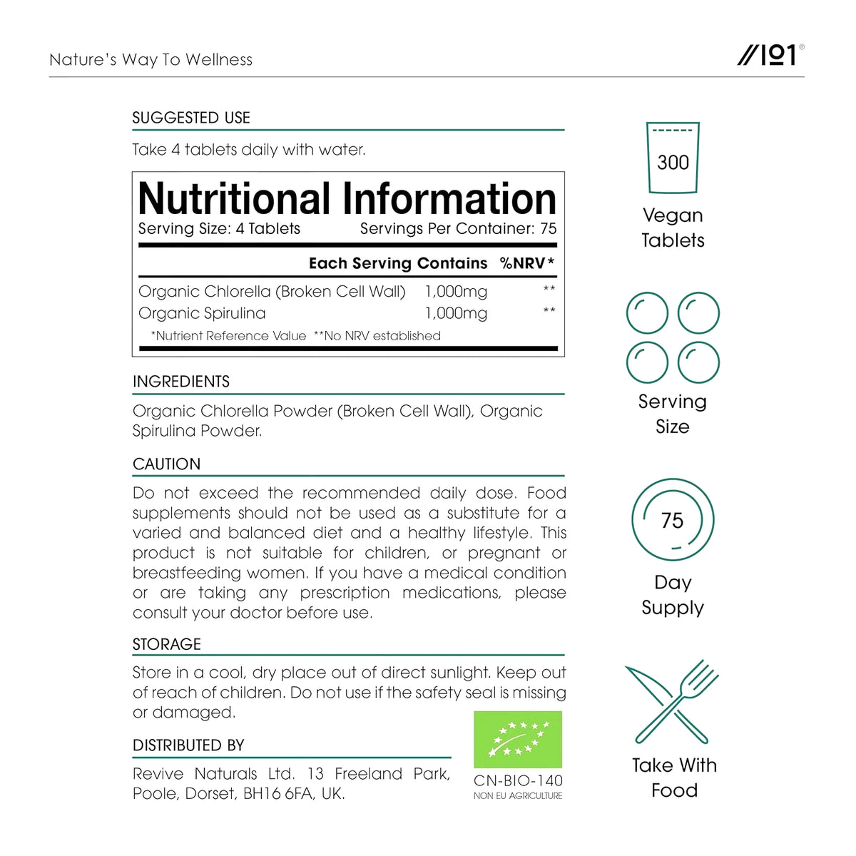 Organic Spirulina & Chlorella