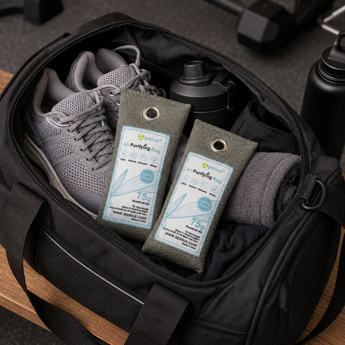 Activated Bamboo Charcoal Air Purifying Bags – 2 × 75g