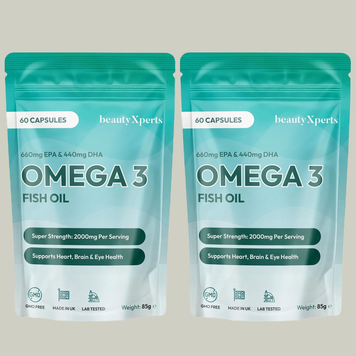 Omega 3 Fish Oil 2000Mg DHA & EPA High Strength Softgels (Not Tablets, Capsules)