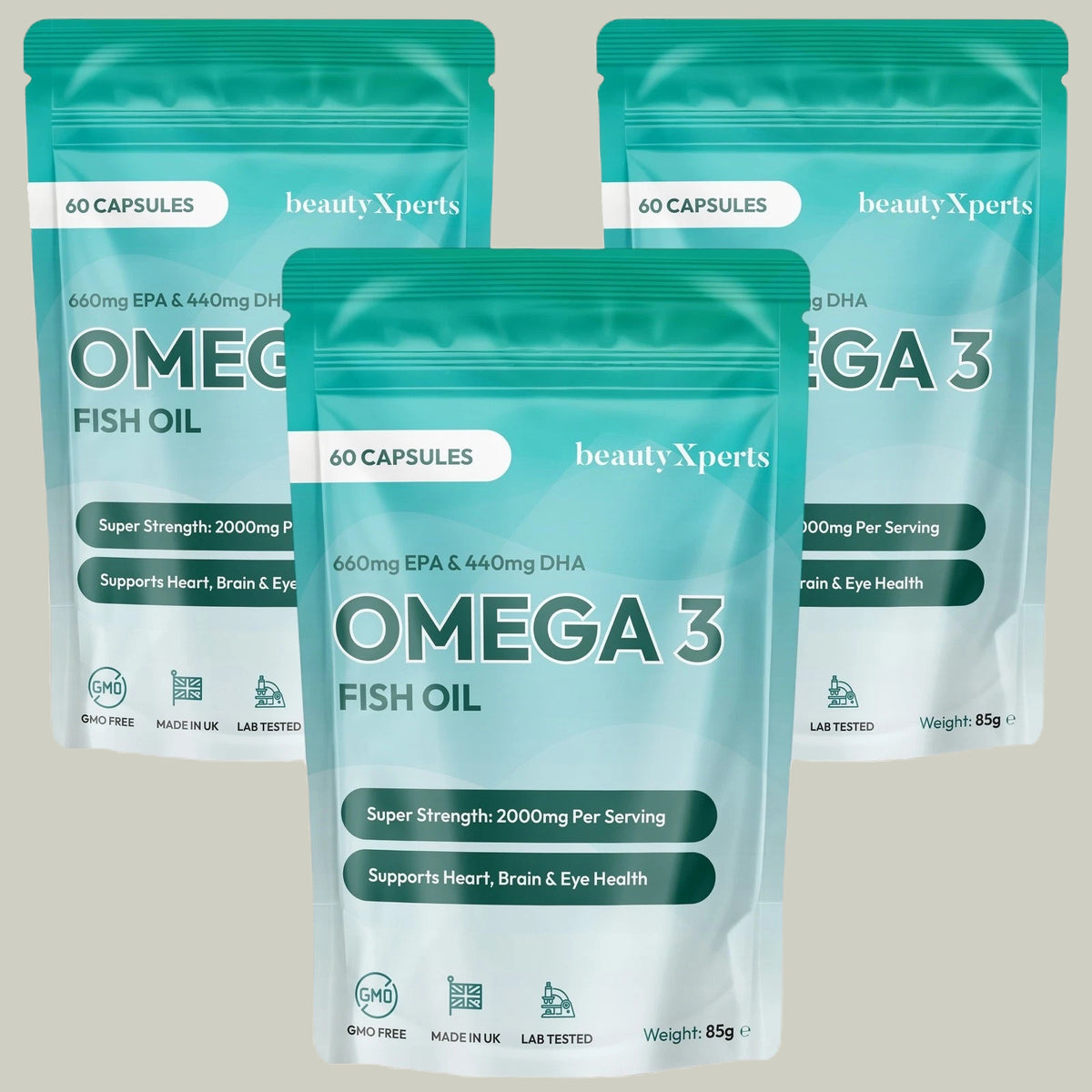 Omega 3 Fish Oil 2000Mg DHA & EPA High Strength Softgels (Not Tablets, Capsules)