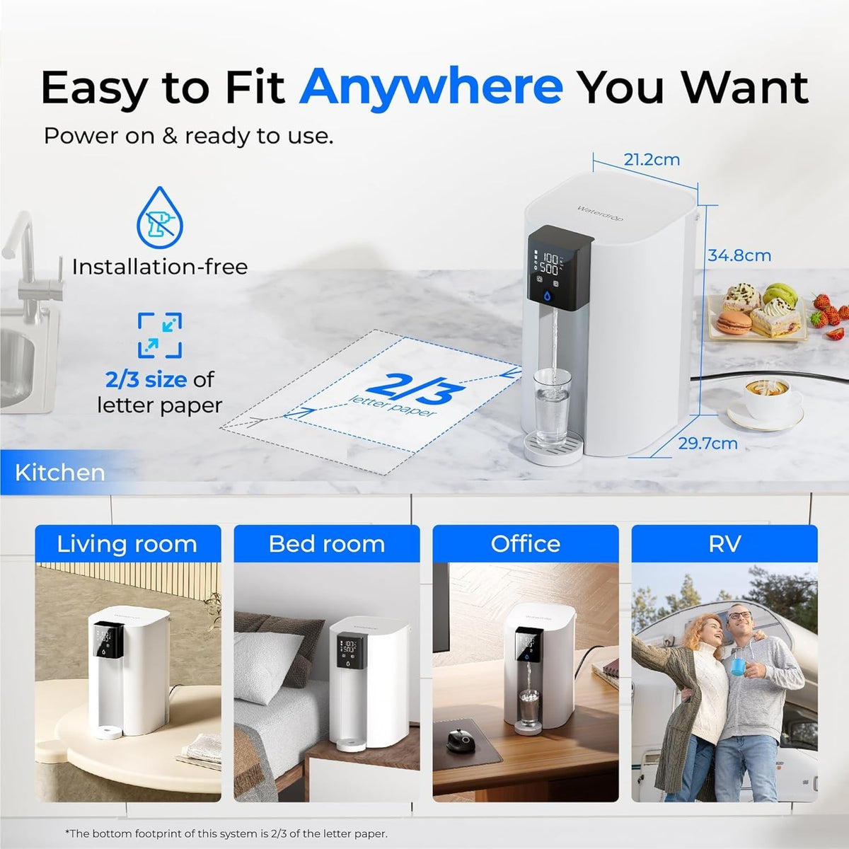[Alkaline Mineral] Waterdrop Corero Reverse Osmosis System, 7-Stage, WD-C1SL