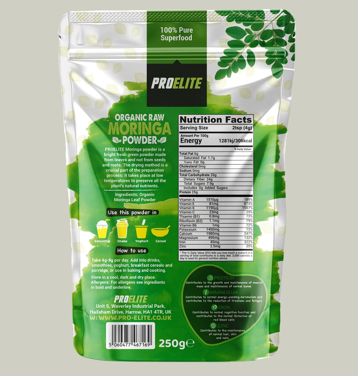 Organic Moringa Leaf Powder
