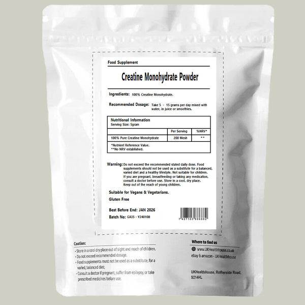 Pure Creatine Monohydrate Powder - Micronised