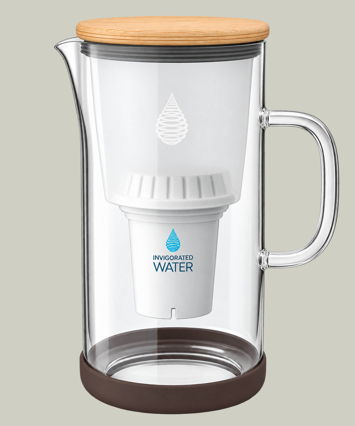 3.5L Borosilicate Glass Water Filter Jug with Multi-Stage Filtration