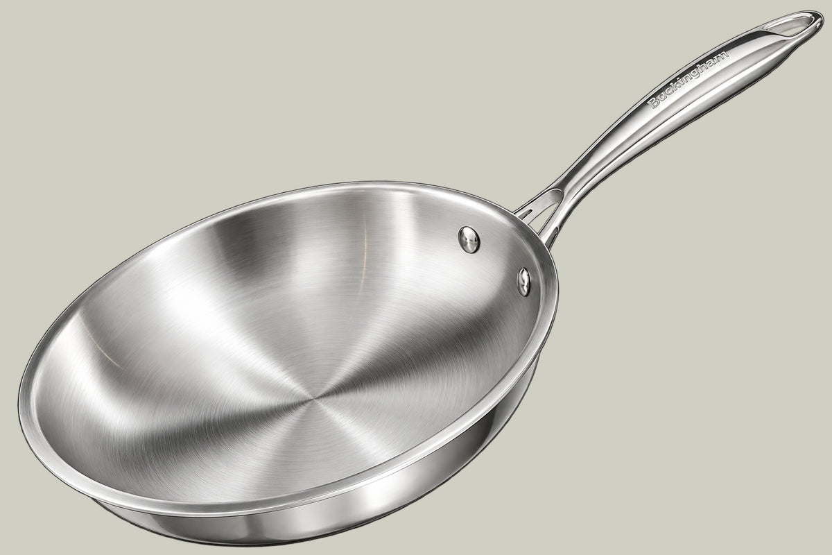 Elite Tri-Ply Stainless Steel Frying Pan