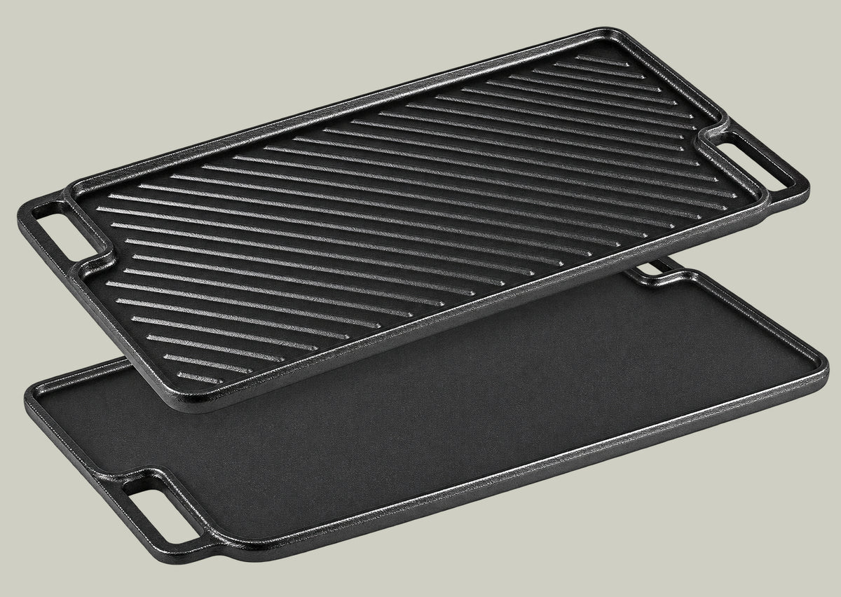 Pre-Seasoned Reversible Cast Iron Griddle Pan