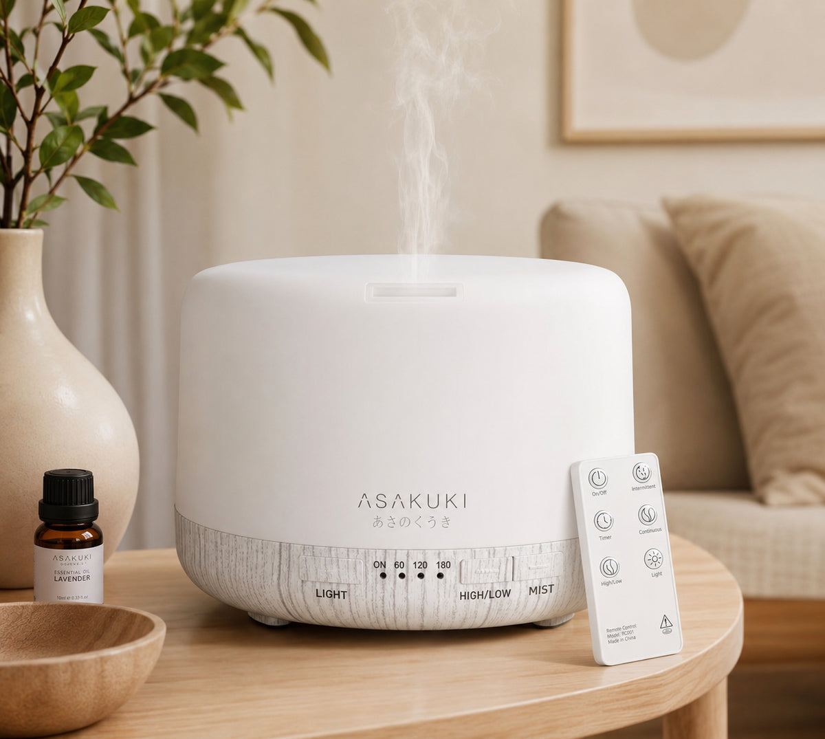 ASAKUKI Essential Oil Diffuser