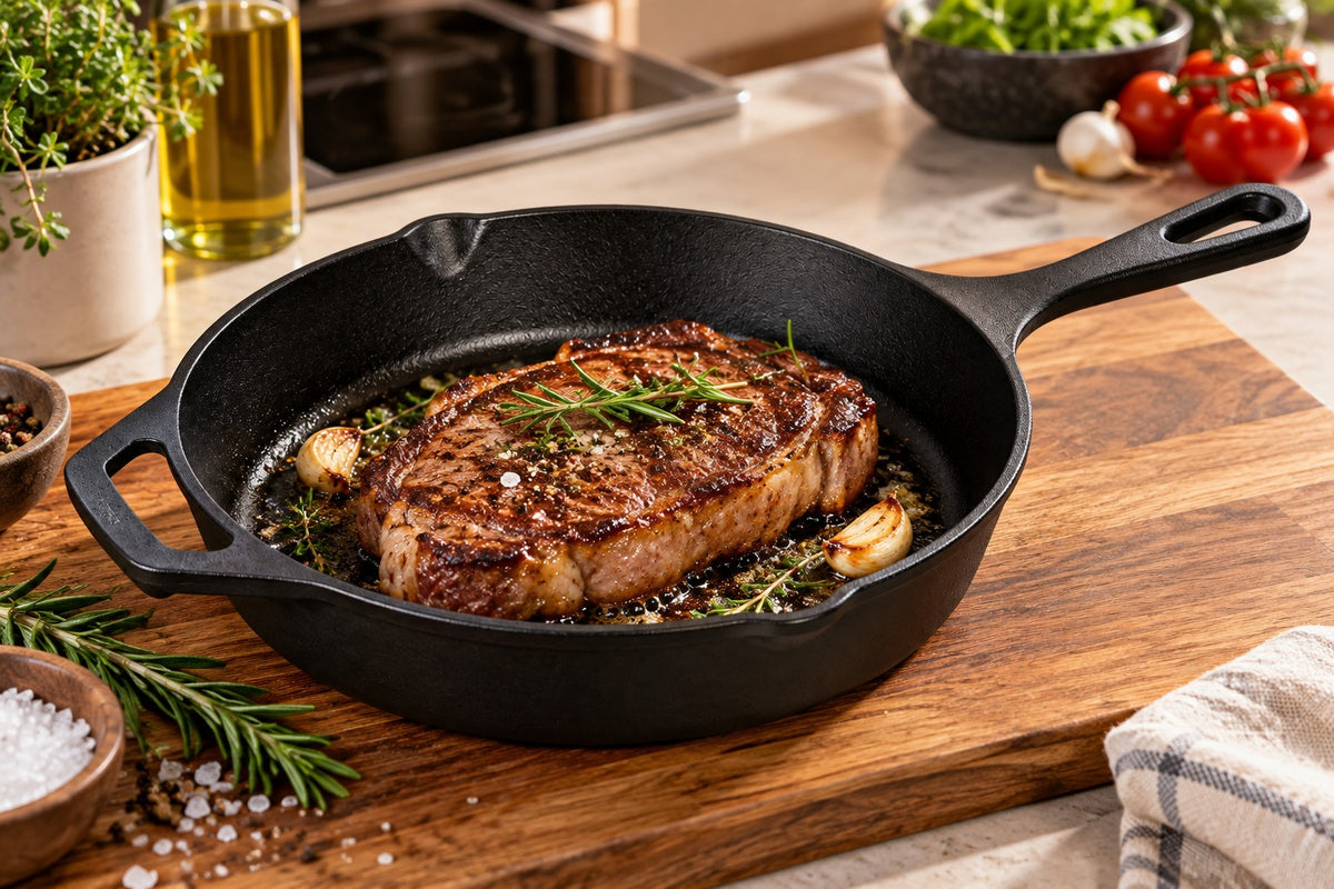 Pre-Seasoned Cast Iron Skillet Frying Pan